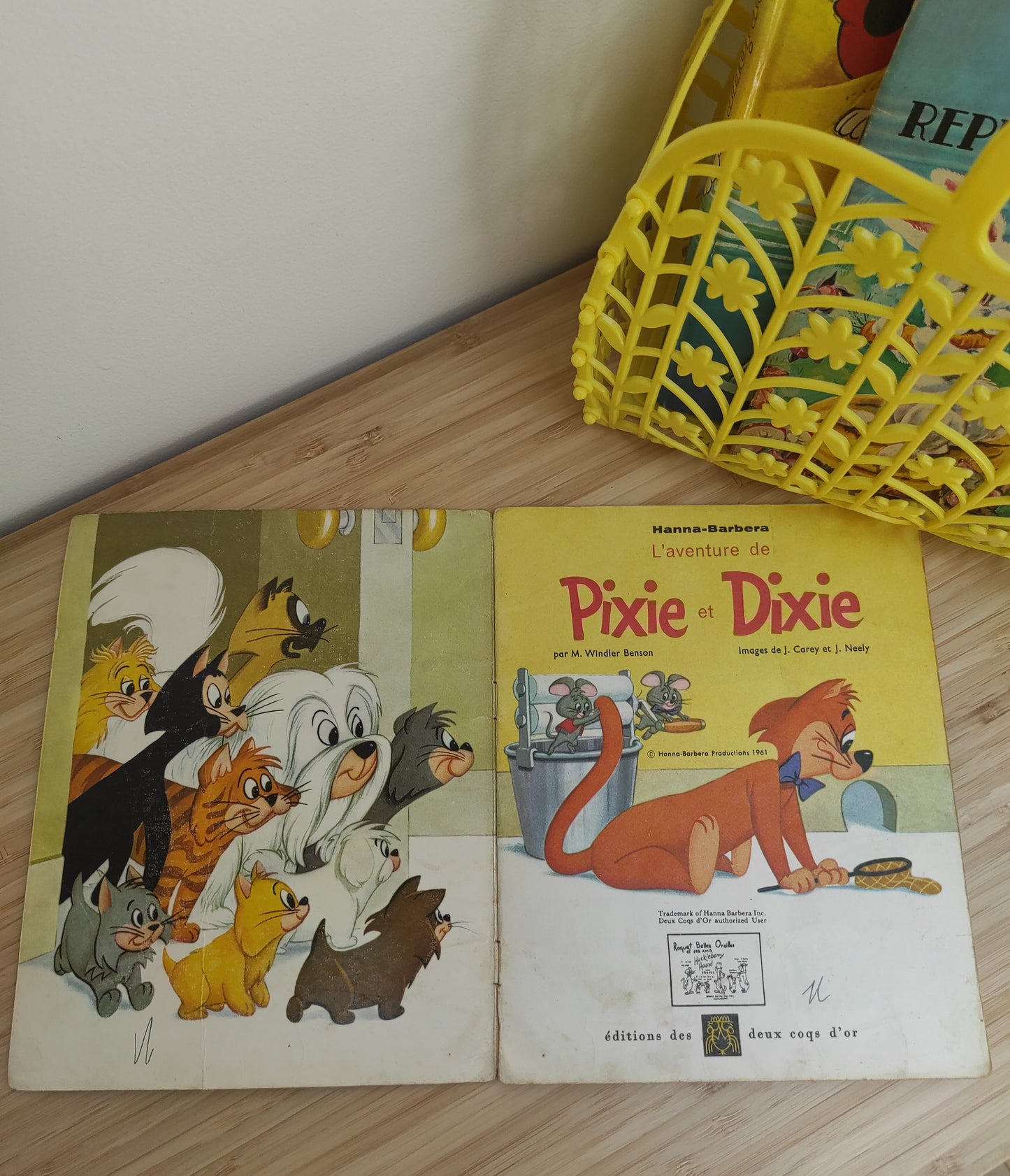 Lot de 4 petits livres vintage