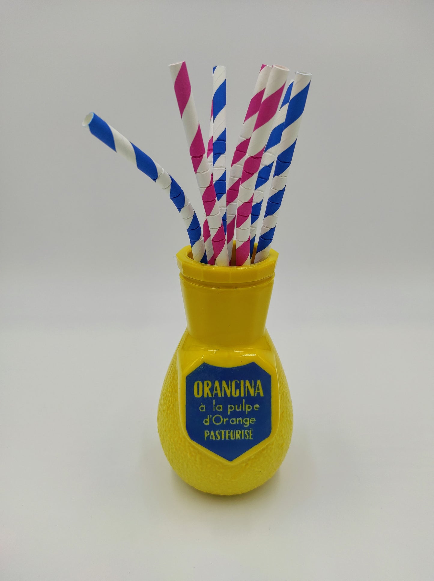 Ancien porte pailles publicitaire Orangina vintage