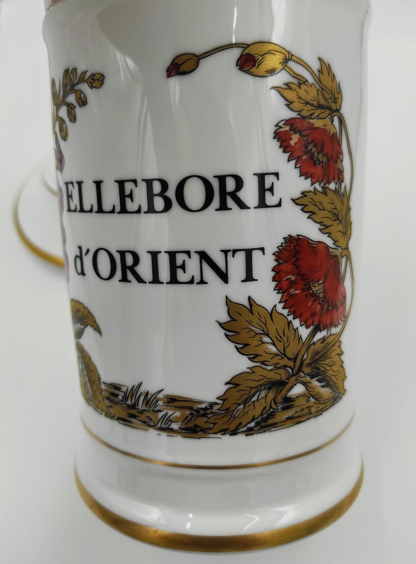 Ancien pot à pharmacie Ellebore d'Orient Limoges