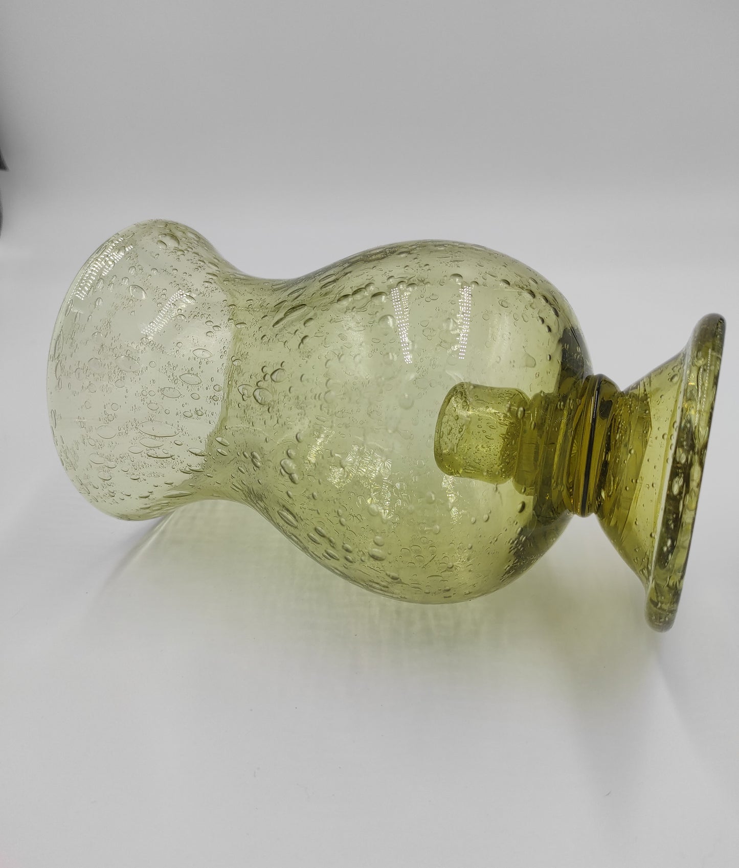 Bougeoir / photophore en verre soufflé Biot