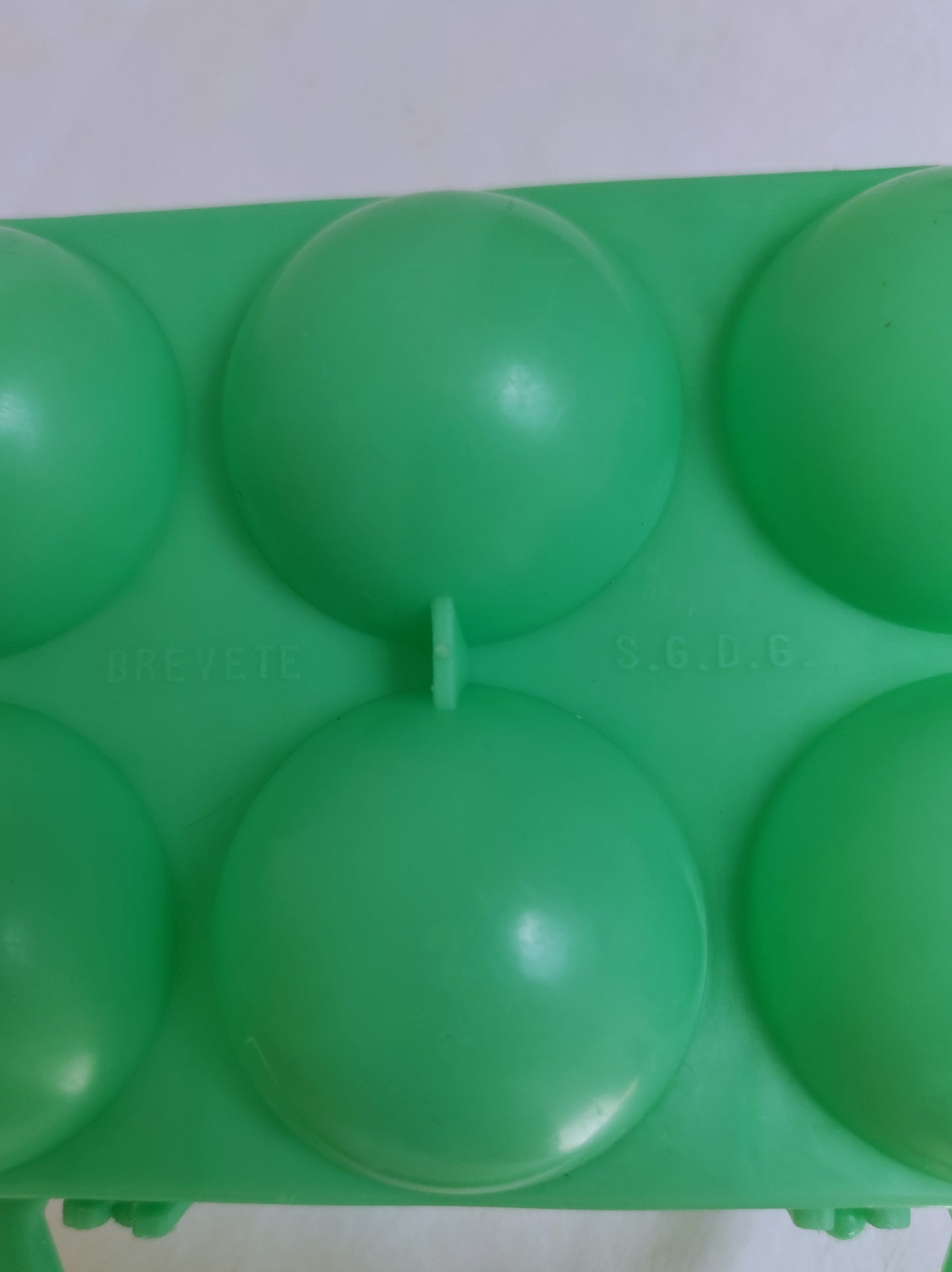 Boîte à œufs vintage vert mint années 70