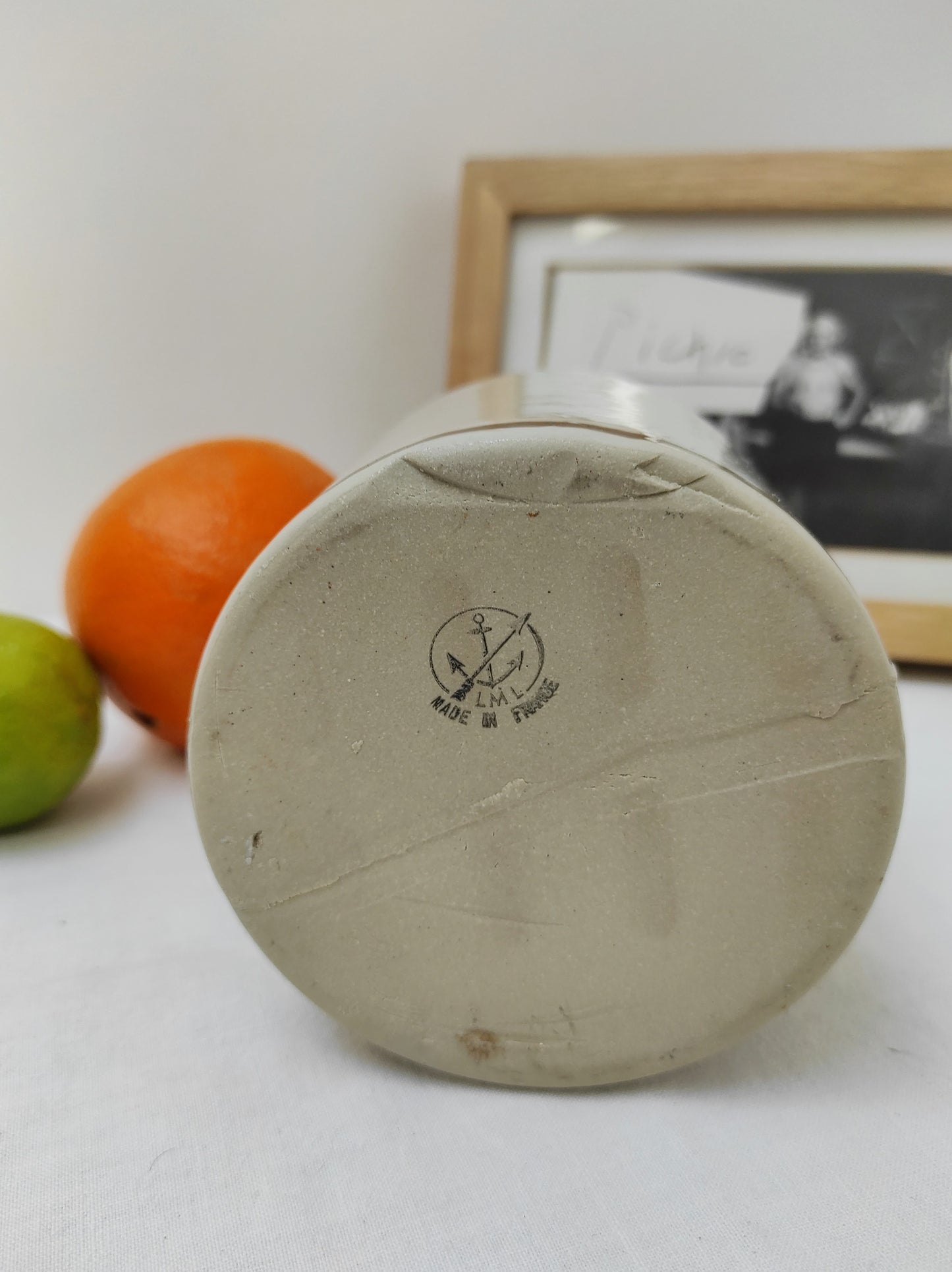 Pot en grès vernissé LML motifs fruits