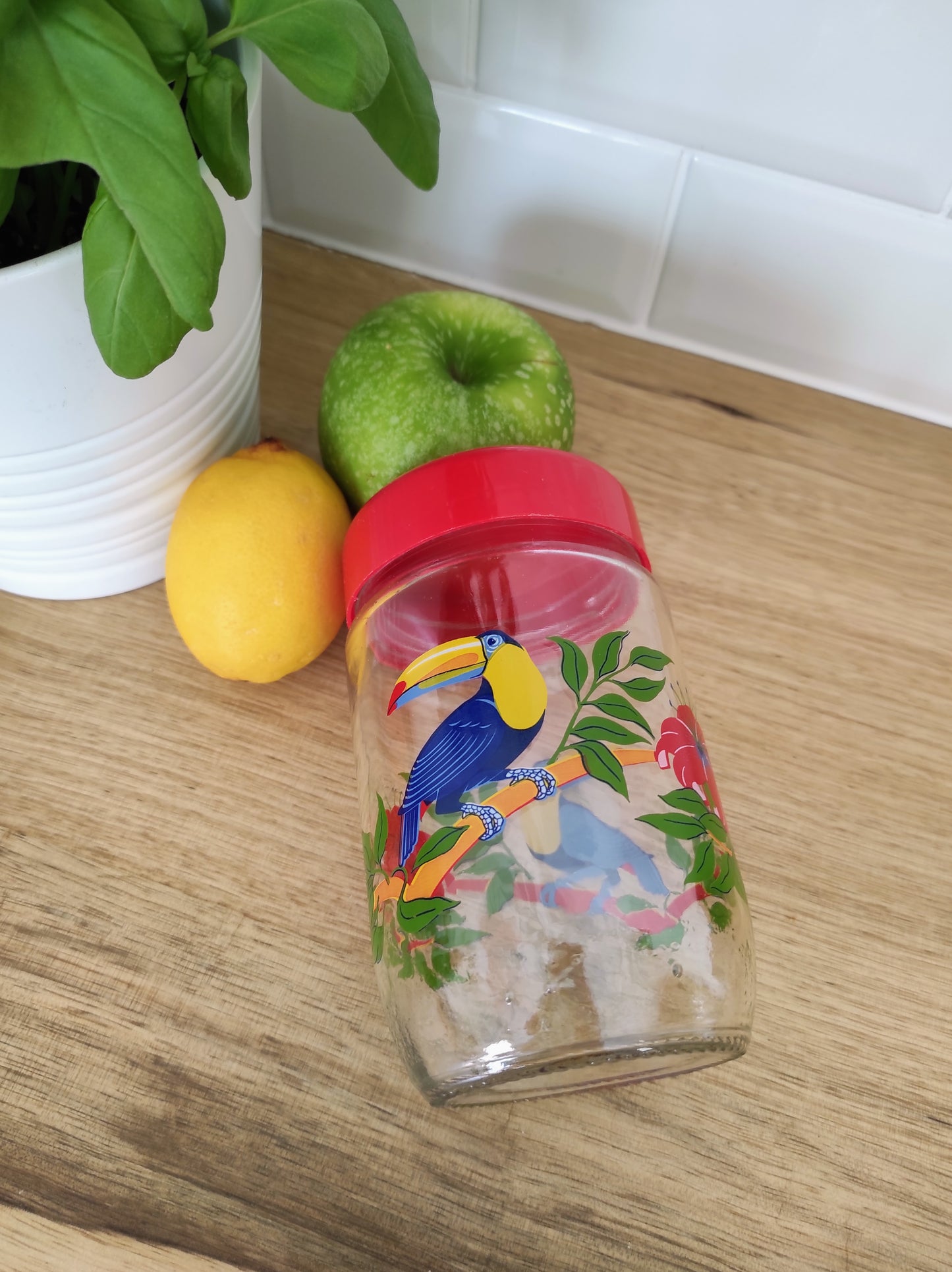 Pot de conservation à décor toucan LE PARFAIT