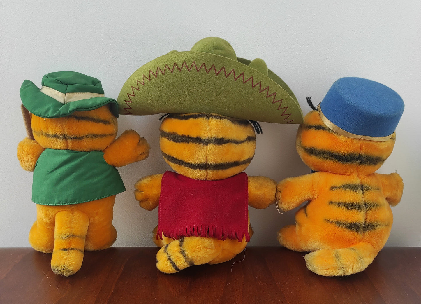 Lot de 3 peluches Garfield vintage