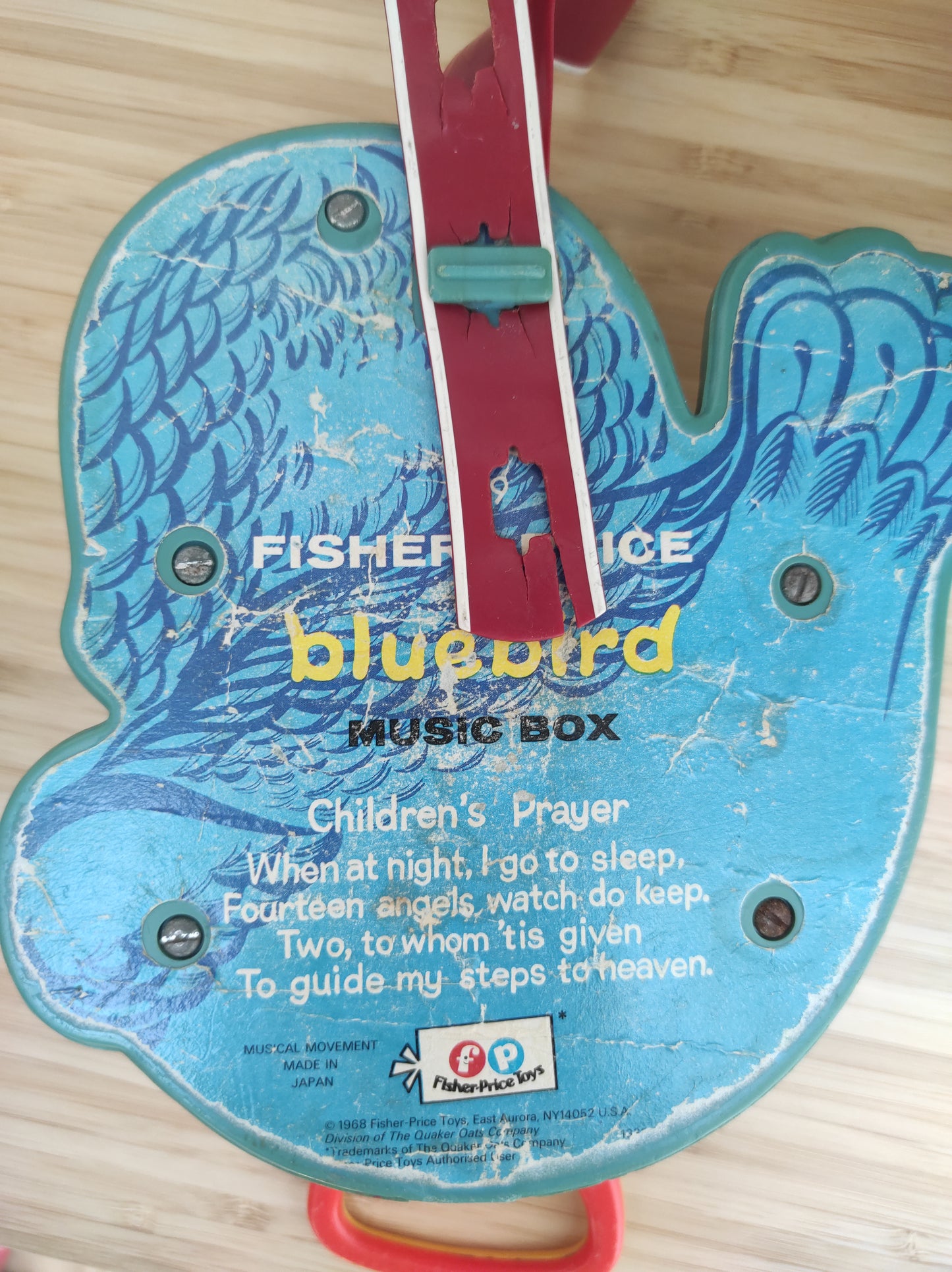 Ancien oiseau musical Bluebird Fisher Price