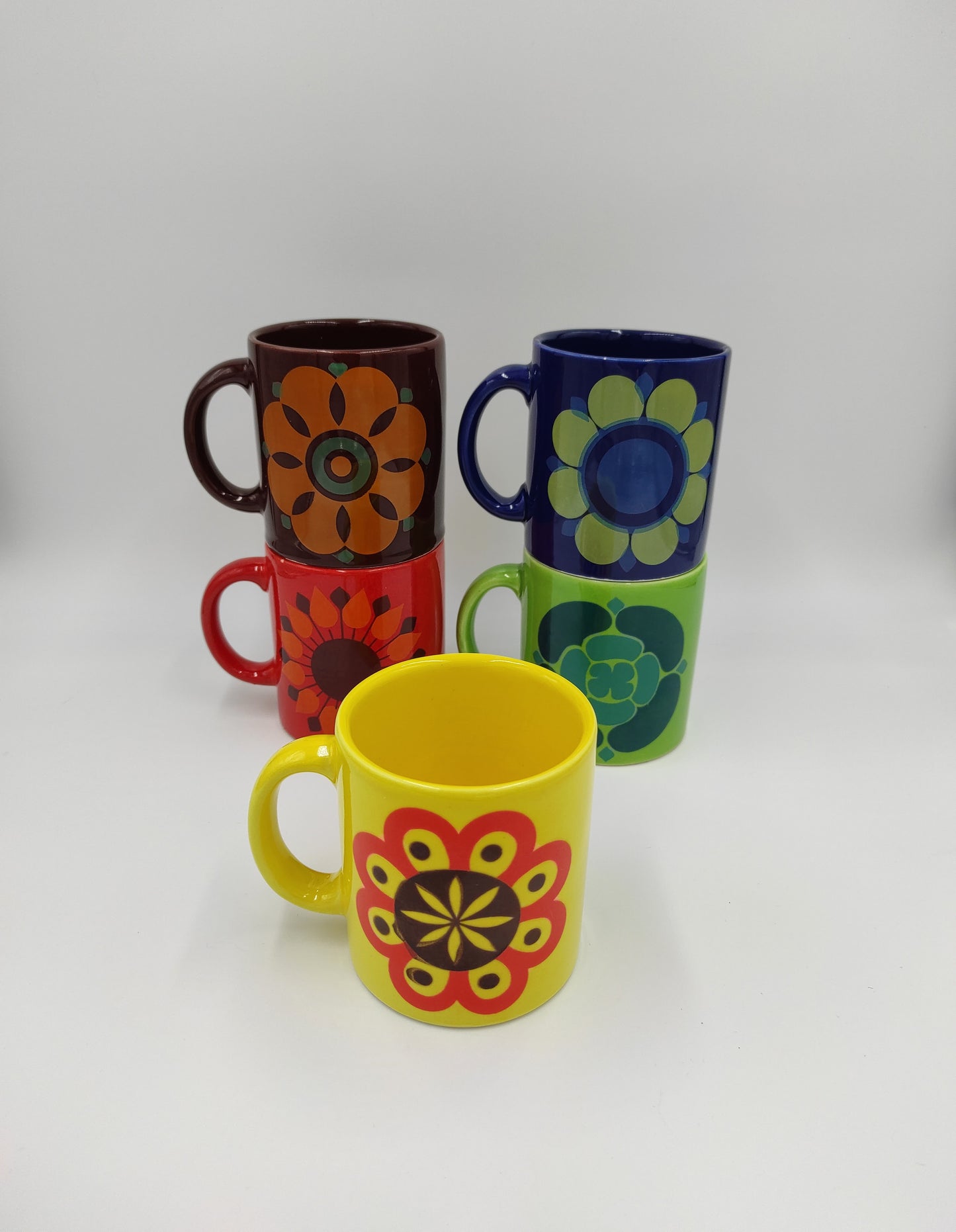 Set de 5 mugs WAECHTERSBACH W-GERMANY