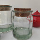 Bocal en verre vintage de 15 cm