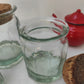 Bocal en verre vintage de 15 cm