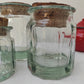 Bocal en verre vintage de 15 cm