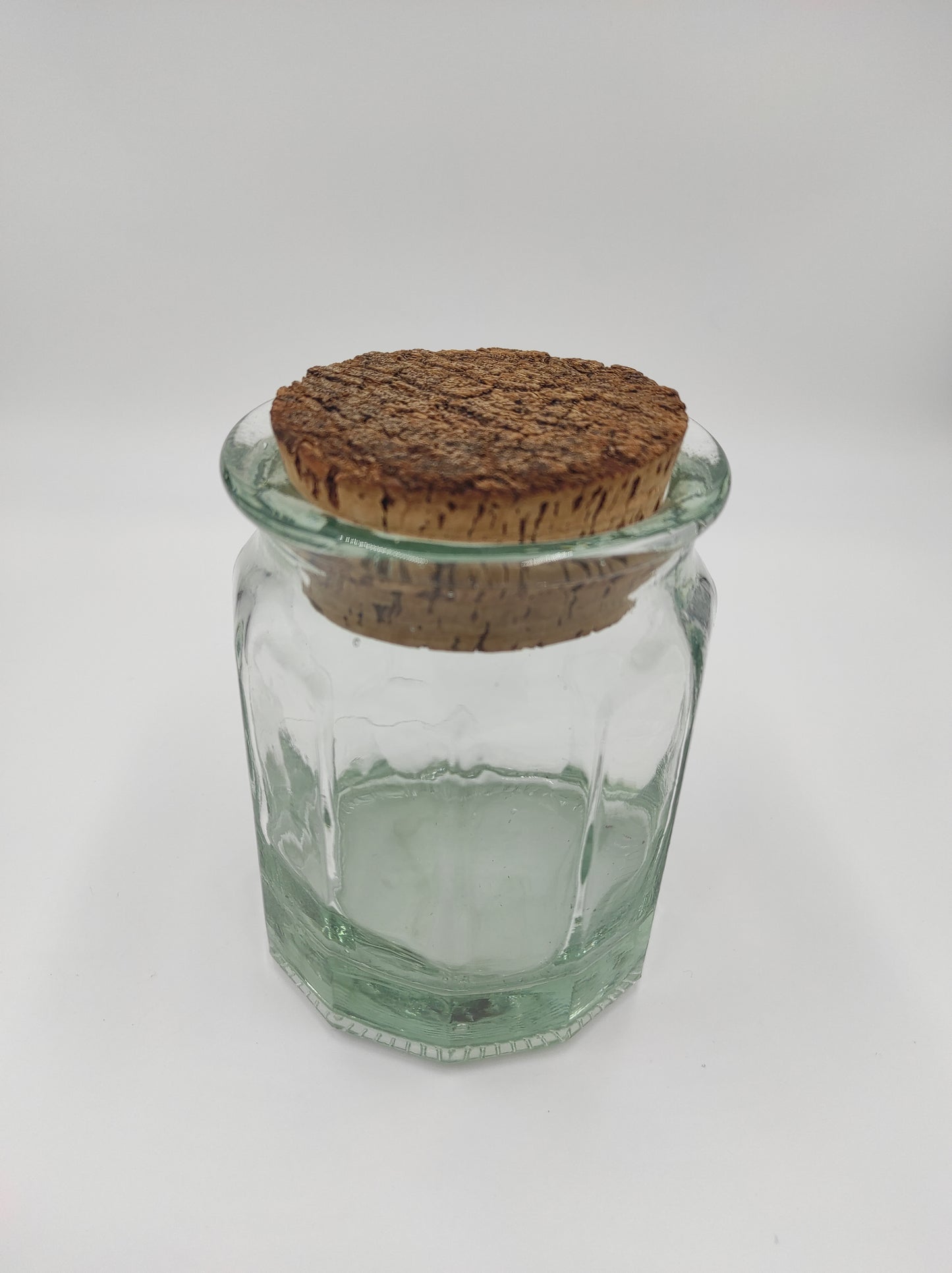 Bocal en verre vintage de 15 cm