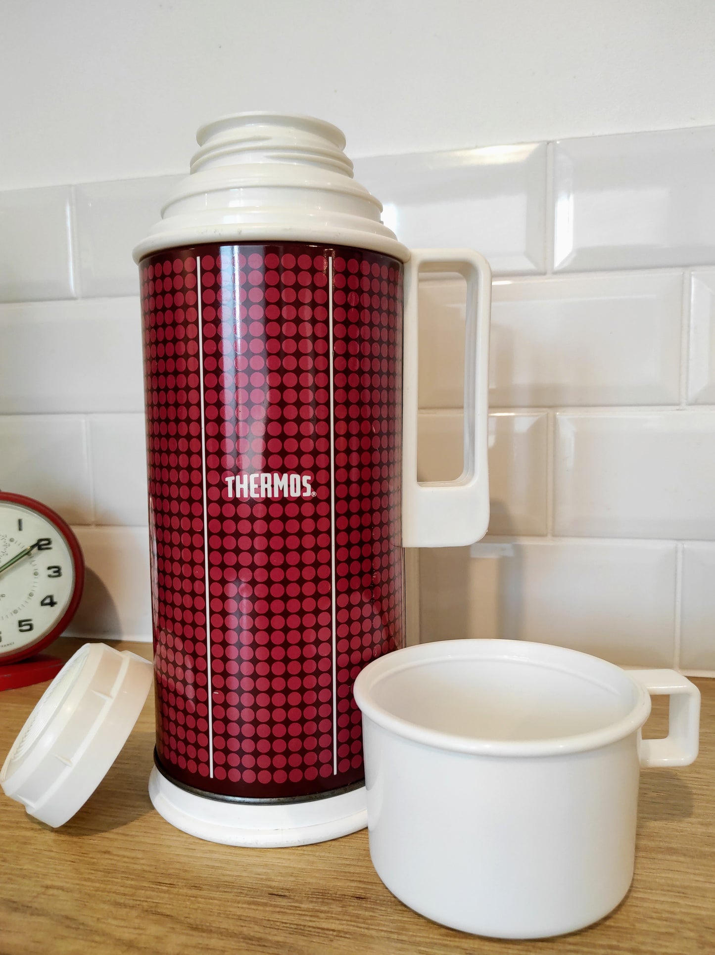 Bouteille isotherme THERMOS vintage made in England années 70