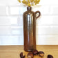 Ancienne bouteille en grès vernissé 28 cm